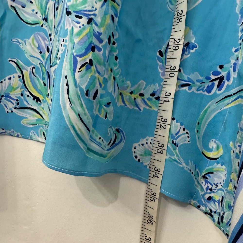 Lilly Pulitzer Lindamarie Silk Caftan XXSX (fits0-4) please read - Picture 3 of 12